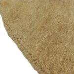 Round Camel Beige Wool Rug – Handloom Handmade Area Rug | Custom Sizes Available - Image 3