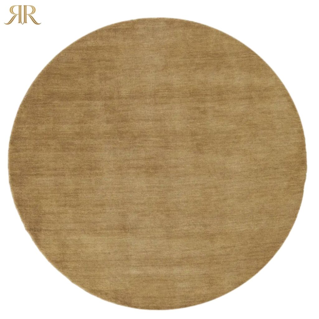 handmade round wool rug