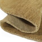 Round Camel Beige Wool Rug – Handloom Handmade Area Rug | Custom Sizes Available - Image 4