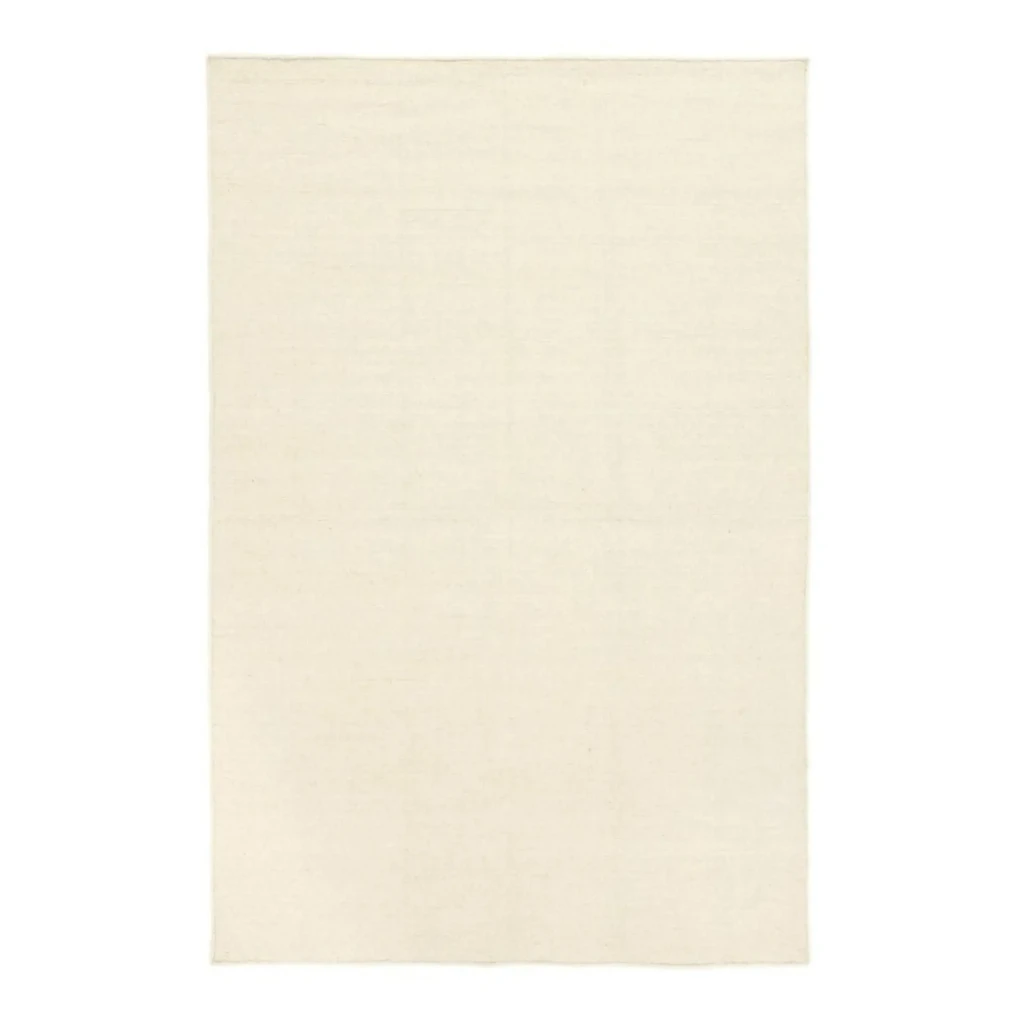 flatweave rug in ivory color
