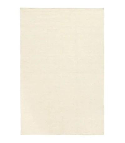 flatweave rug in ivory color
